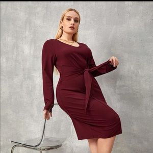 Shein tie front body con dress size 20
